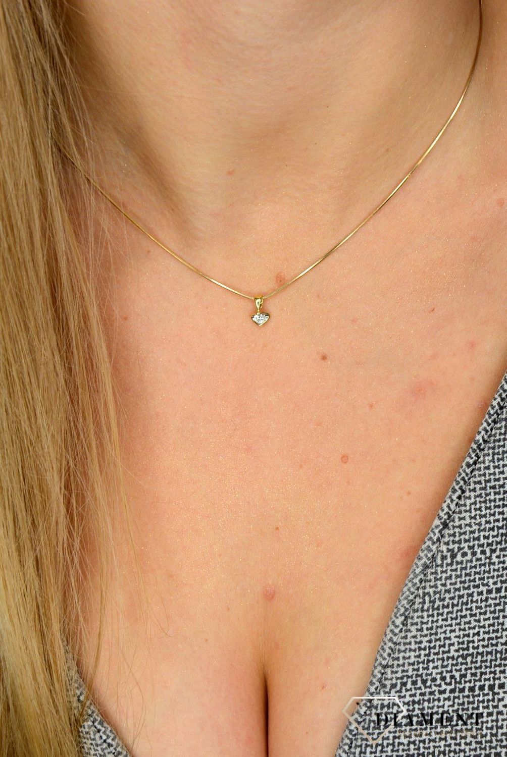 Złota zawieszka DIAMENT białe złoto, diamenty P 353.jpg